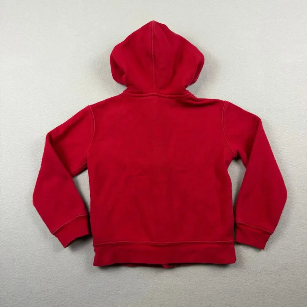 Polo Ralph Lauren Red POLO Hoodie Zip Jacket Size 6